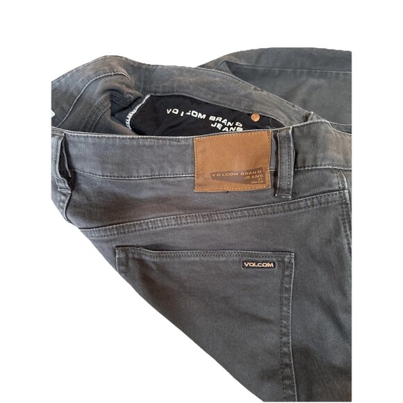 Volcom Denim Jeans 91 CM CA Vorta Slim Straight Mens 32” Waist Gray - Picture 3 of 10